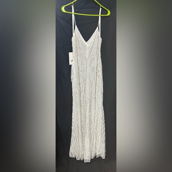 Mac Duggal 10817 NWOT SEQUIN SPAGHETTI STRAP GOWN - Picture 6 of 7